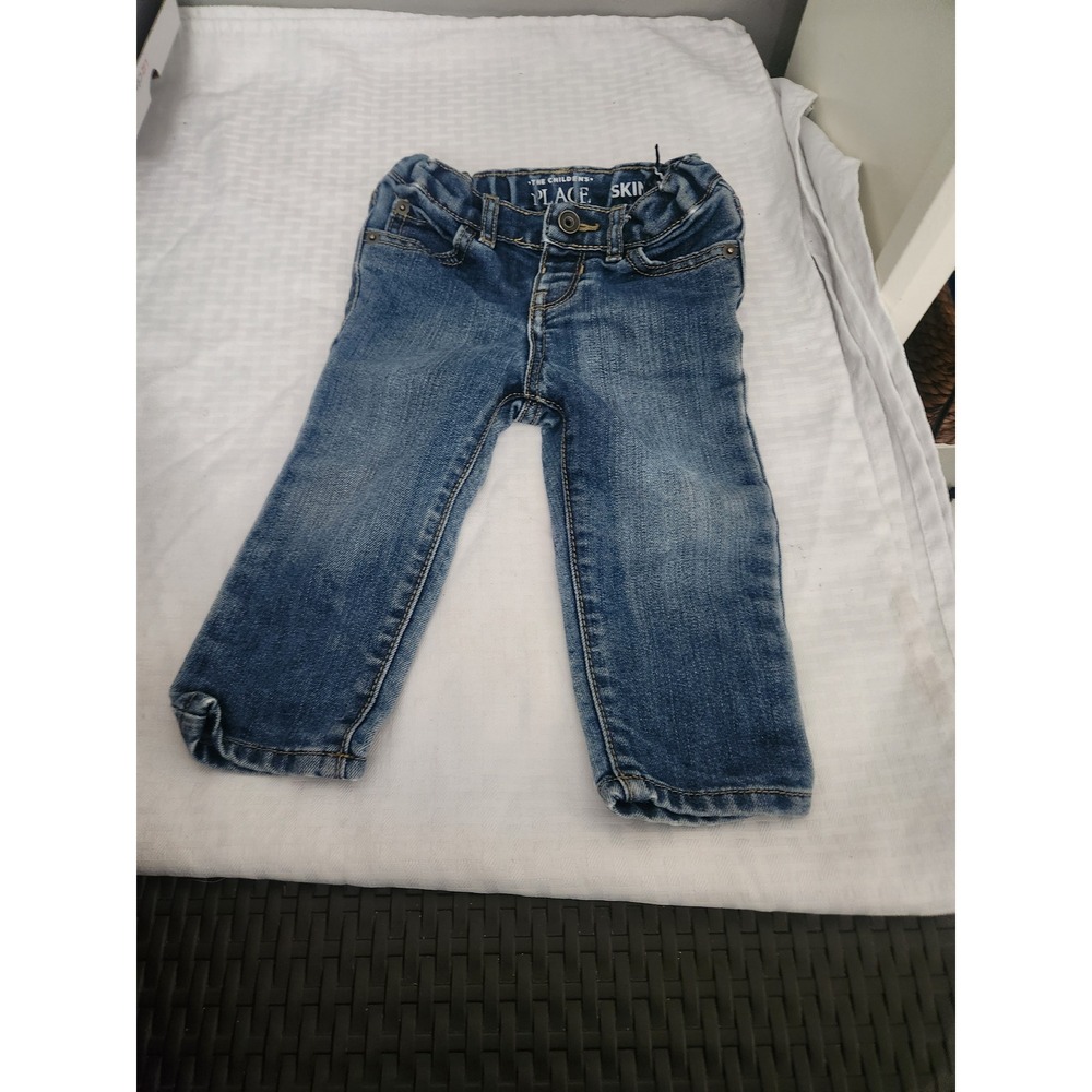 The Childrens Place Skinny Jeans Medium Wash Blue Denim 12-18M Baby Boy Girl